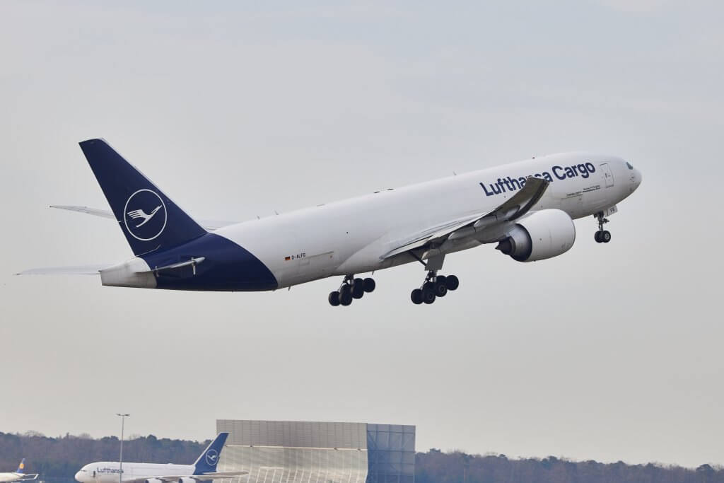 Abflug der Boeing 777F nach Shanghai am 01.04.2021. © Lufthansa Cargo AG/Oliver Rösler