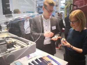 3D printing was also a hot topic at the DB Schenker booth