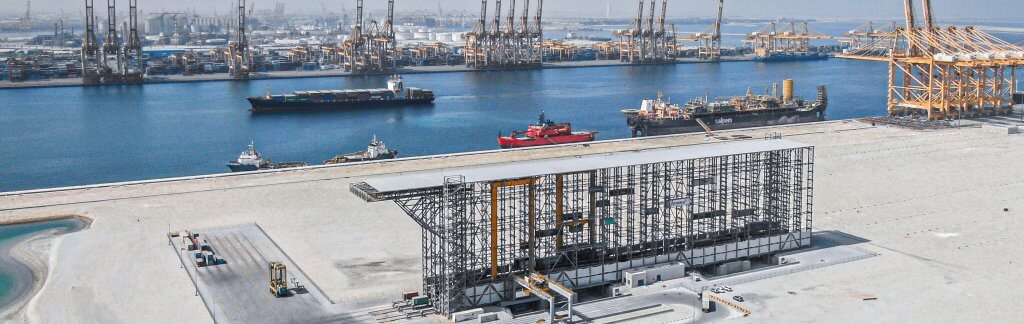 Hafen von Dubai: Ein Hochregallager für Seefracht-Container