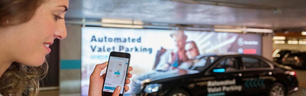 Automated Valet Parking – In the parking garage, the car itself seeks a parking space